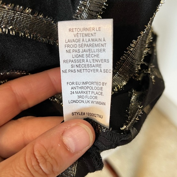 Anthropologie Current Air Los Angeles Black & Gold Tank - Picture 3 of 8